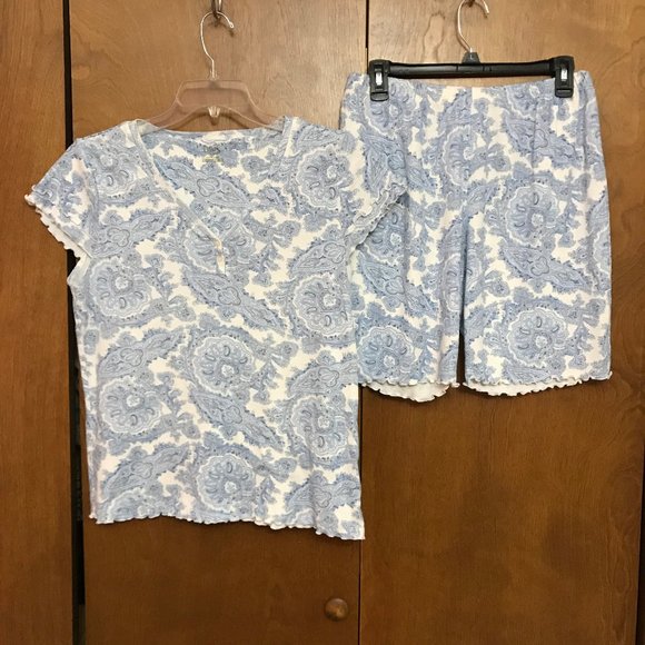 Chaps Other - Chaps 2 Piece Paisley Pajamas Top & Shorts